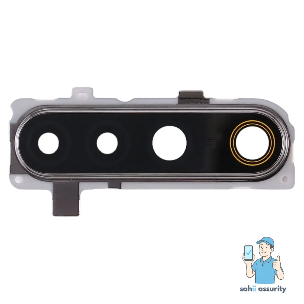 Camera Lens Glass with Frame for Realme 5 Purple